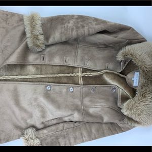 Anne Klein Faux Fur Lined Coat